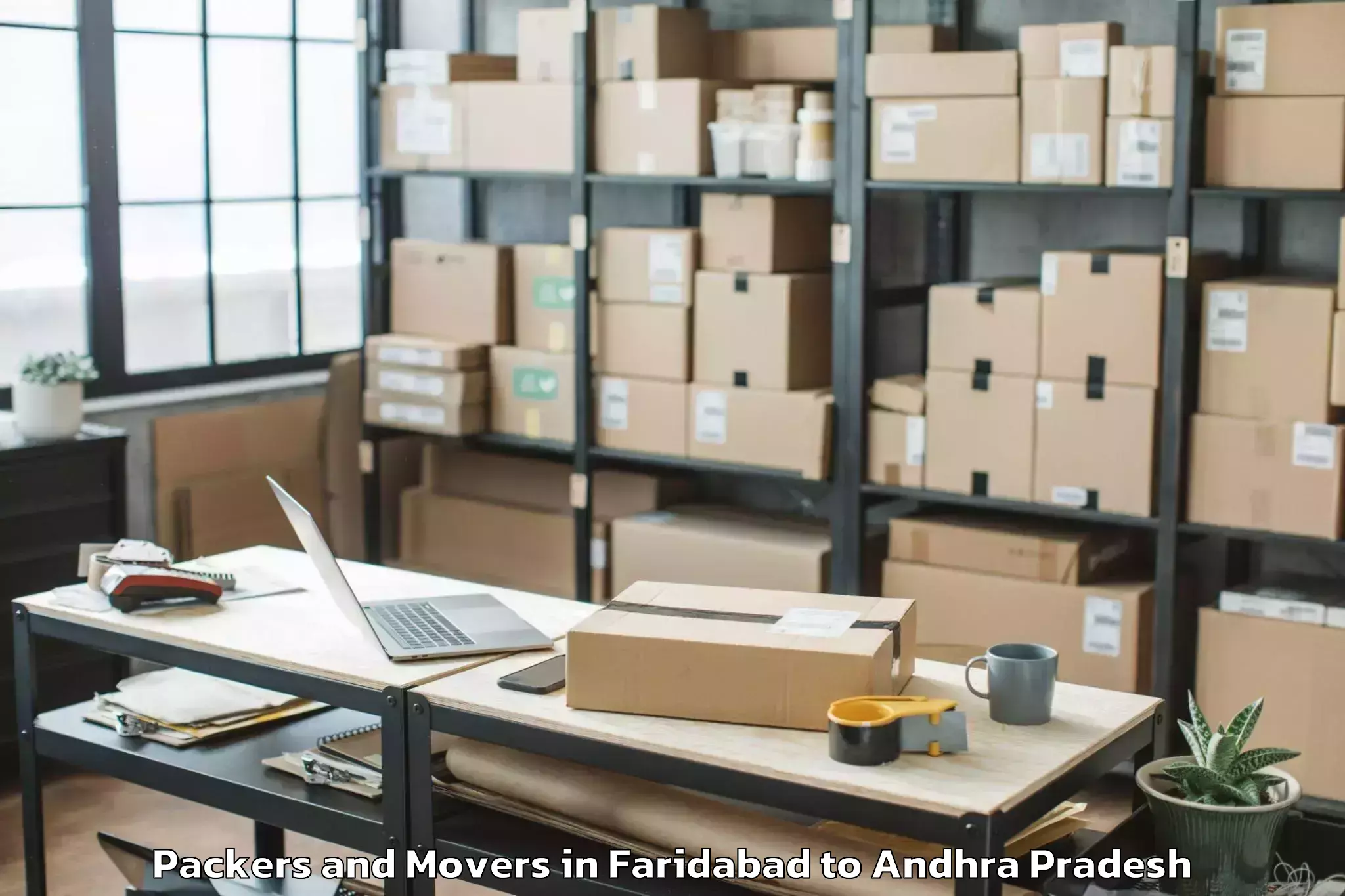 Trusted Faridabad to Bhimavaram Packers And Movers